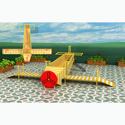 customized outdoors Stainless steel Slide Parenting children interaction Park Playground Non-standard Climbing Facility combination Tunnel