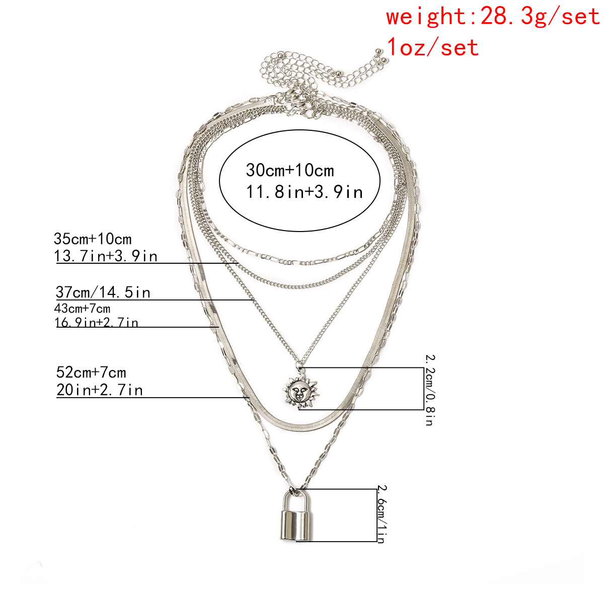 New Fashion Simple Ethnic Style Multi-layer Letter Pendant Set Necklace For Women Wholesale display picture 6