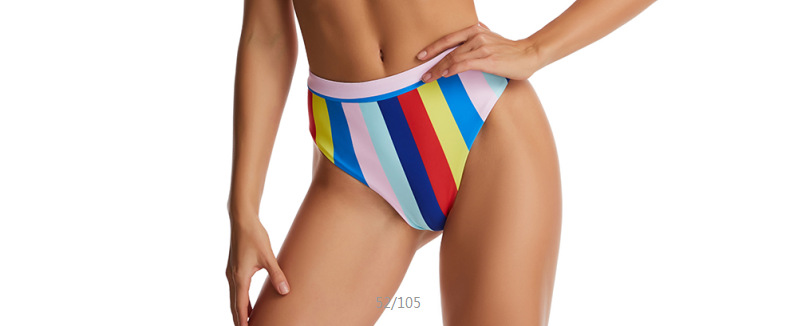 new sexy fashion color striped split bikini  NSHL23313