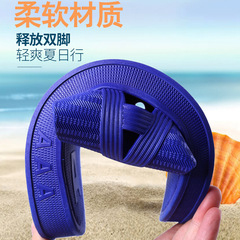 Men's Thick Sole Slippers with Added Thickness for Larger Sizes, Household Soft Sole Home Indoor and Outdoor Bath Slippers, Factory Wholesale