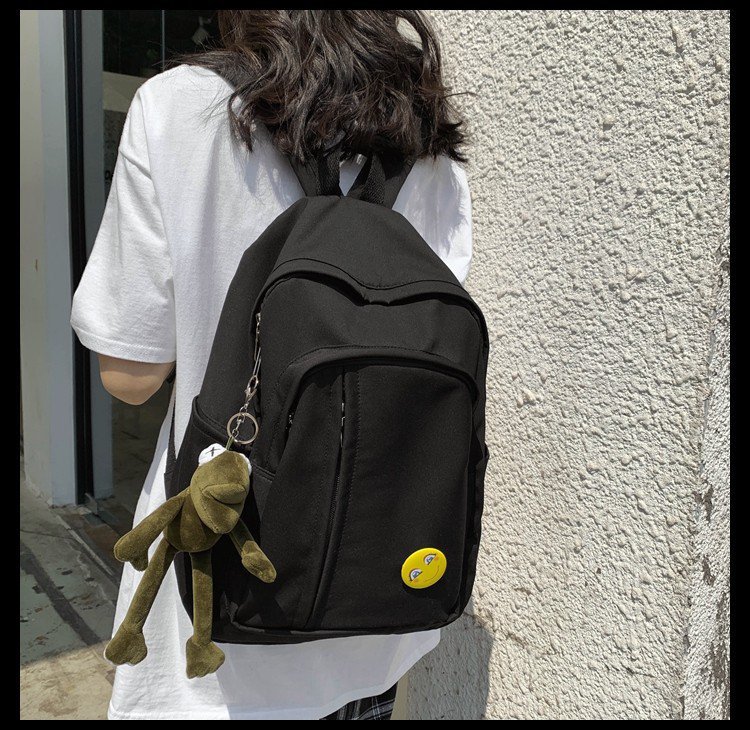 Schoolbag New Korean Fashion Campus Large Capacity Solid Color Backpack Simple Backpack Wholesale Nihaojewelry display picture 46