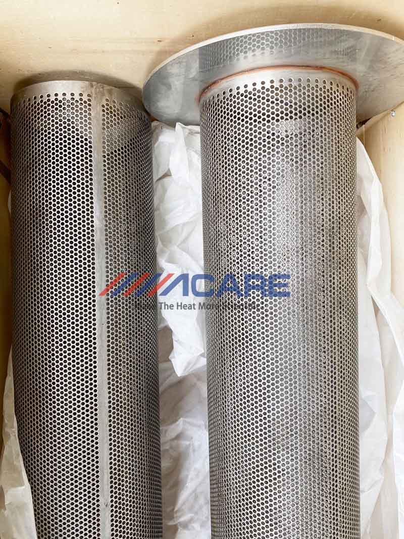 Acare/艾可瑞 厂家定制板式冷却器圆筒过滤器316滤网内置过滤网