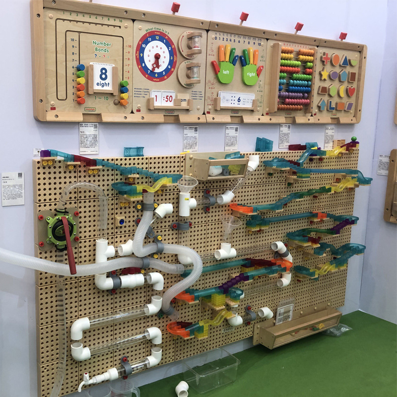 Variable jack wall game building blocks early education multi-purpose wall board pipe splice STEM wall hole hole wall toy