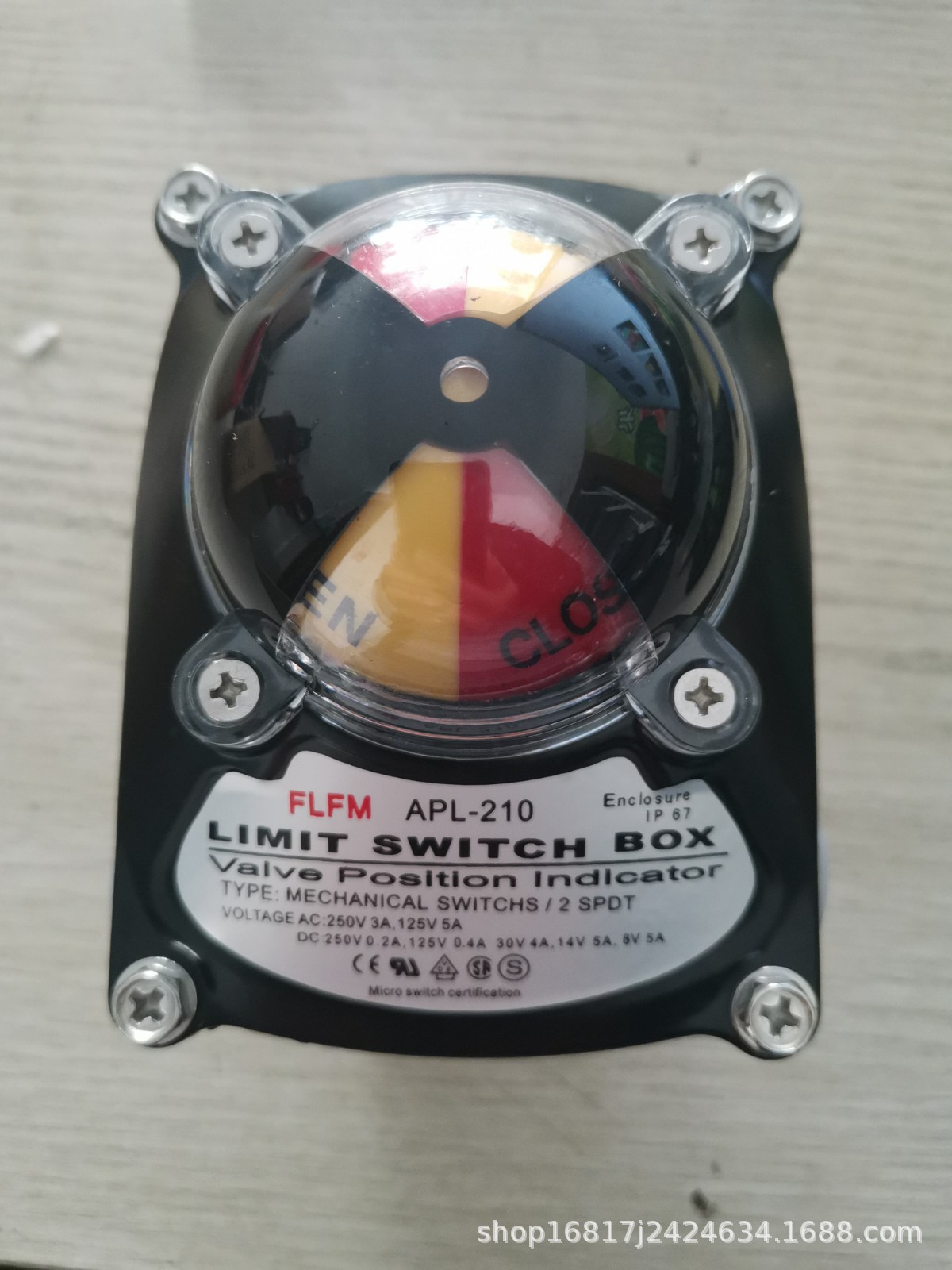 FLFM阀门限位开关APL-210 阀位开关反馈SPDT   LIMIT SWITCH BOX