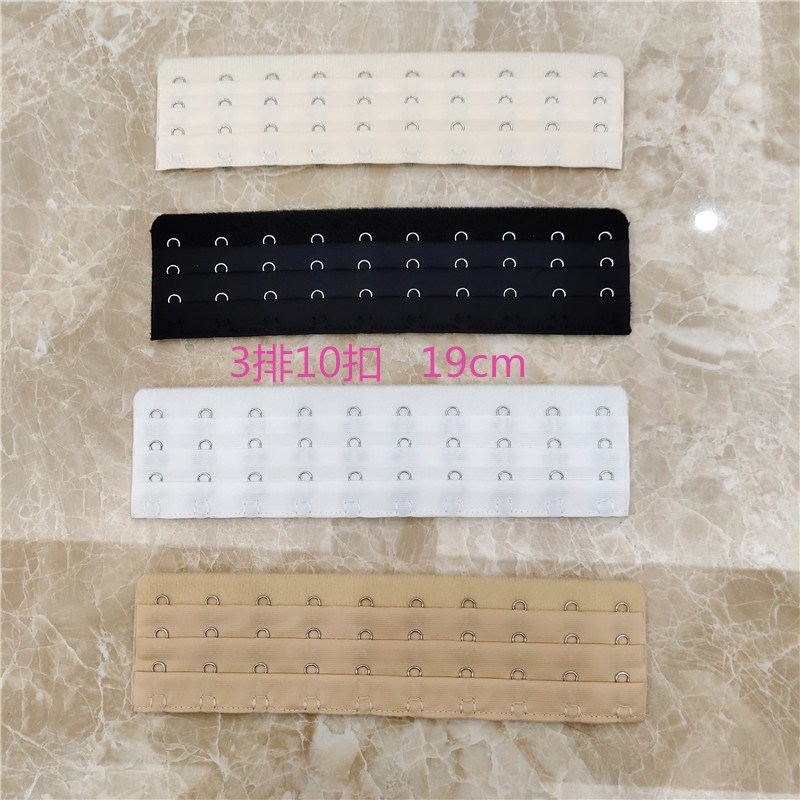 Ozina stainless steel three rows of ten buckles extension buckle belly button underwear buckle corset 3 rows of ten buckles extension buckle