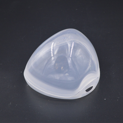 Silicone soother with storage box, panda cartoon pattern, sleep-inducing round/flat head, wholesale