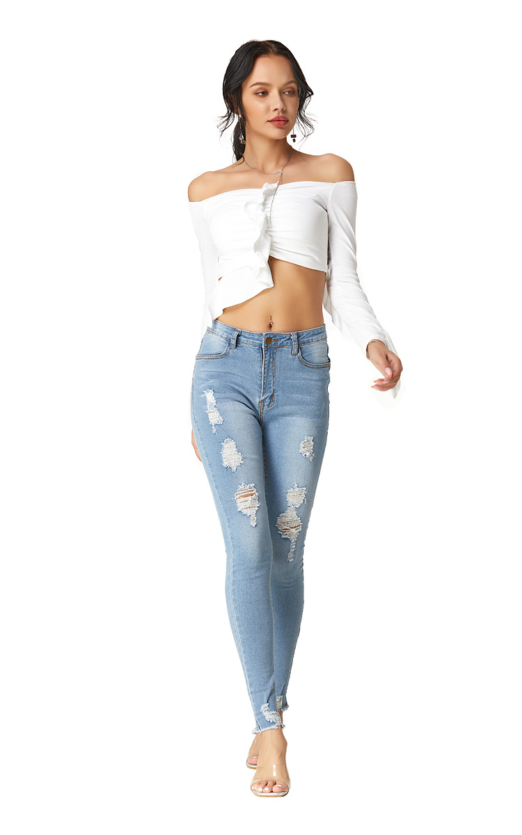 women stretch denim pants NSSY9184