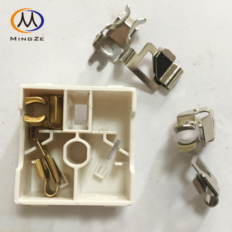 插座国标5孔铜件