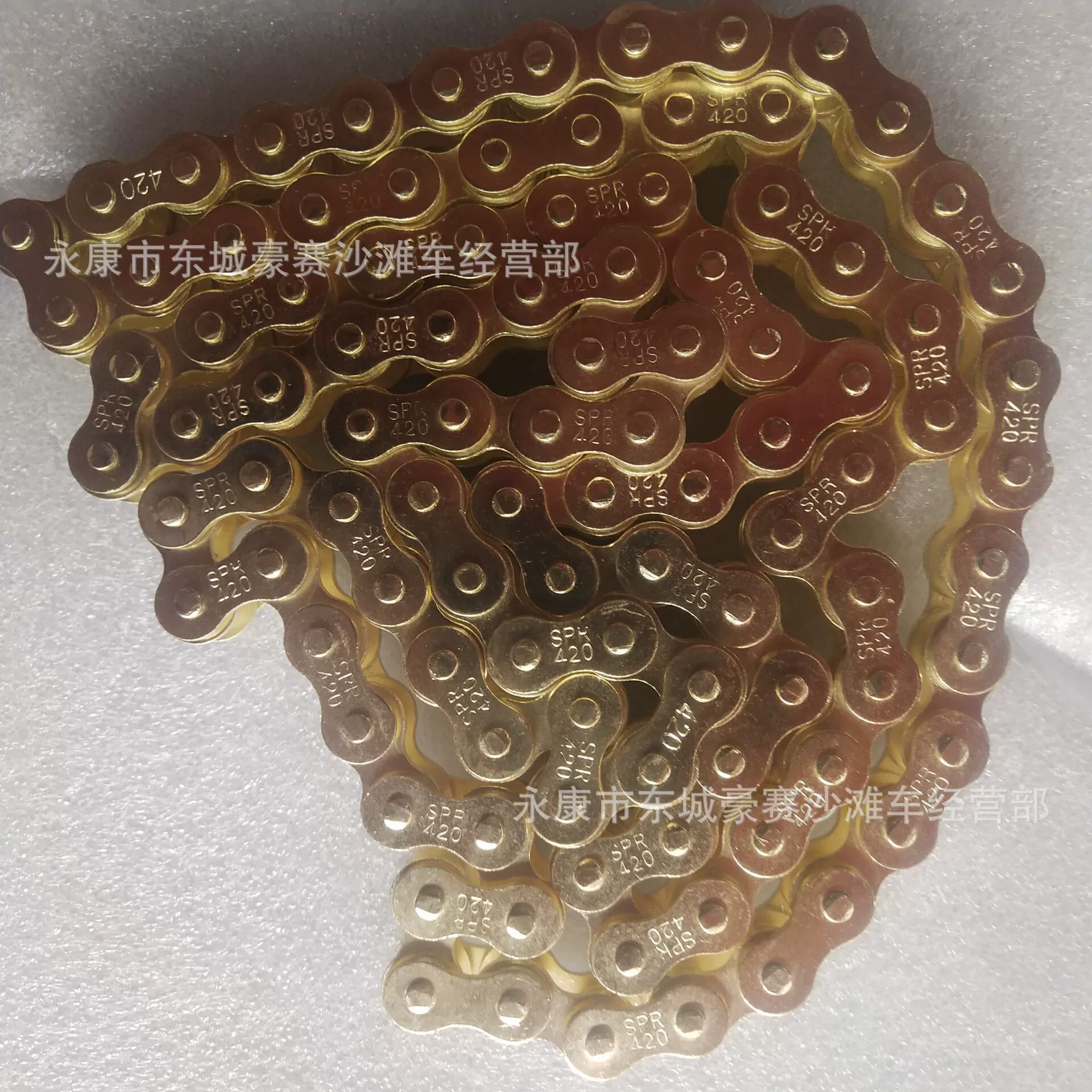 Модифицированный автомобильный квадроцикл Little Monkey внедорожный мотоцикл цепь 420 цепь 420 Золотая цепь 132 секции