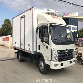 吉林福田4米2冷藏车报价 冷冻车拉果蔬运输车 蓝牌冷藏车图片