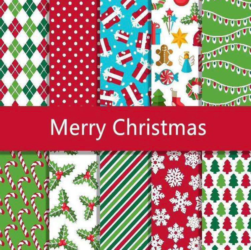 圣诞系列10款拼布布组平纹花布小碎花棉布圣诞节