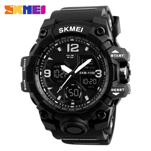 Shimei 1155B Men's Waterproof Electronic Watch Fashionable Multifunctional Outdoor Cross-border Hot Selling Sports Watch