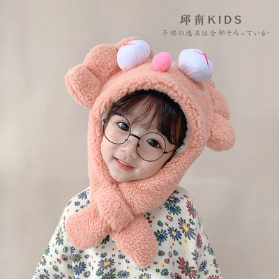 Nan'er Children hat lovely Super adorable thickening men and women Children hat fashion one Ear Baby hat