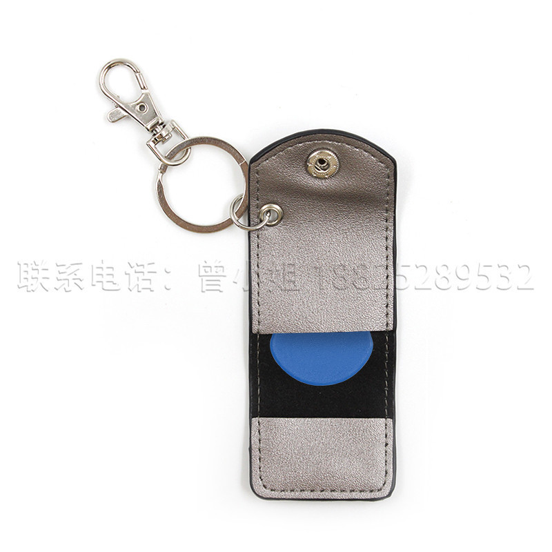 Factory Custom Guitar Picker Leather Case Portable PU Keychain Pendant Phone Card Bag Folk Guitar Picker Bag