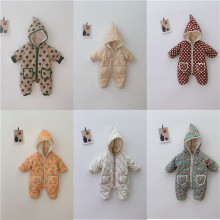 婴儿冬装宝宝连体棉衣婴童韩版童装婴幼儿加厚包屁哈衣保暖棉爬服