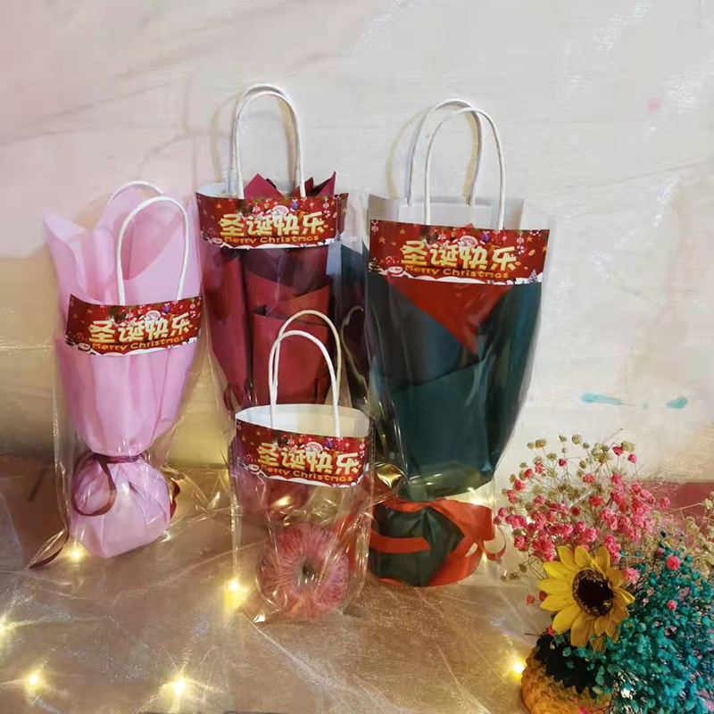 Regalo de Navidad Nochebuena manzana embalaje bolsa oso toalla boda mano caramelo regalo vacaciones