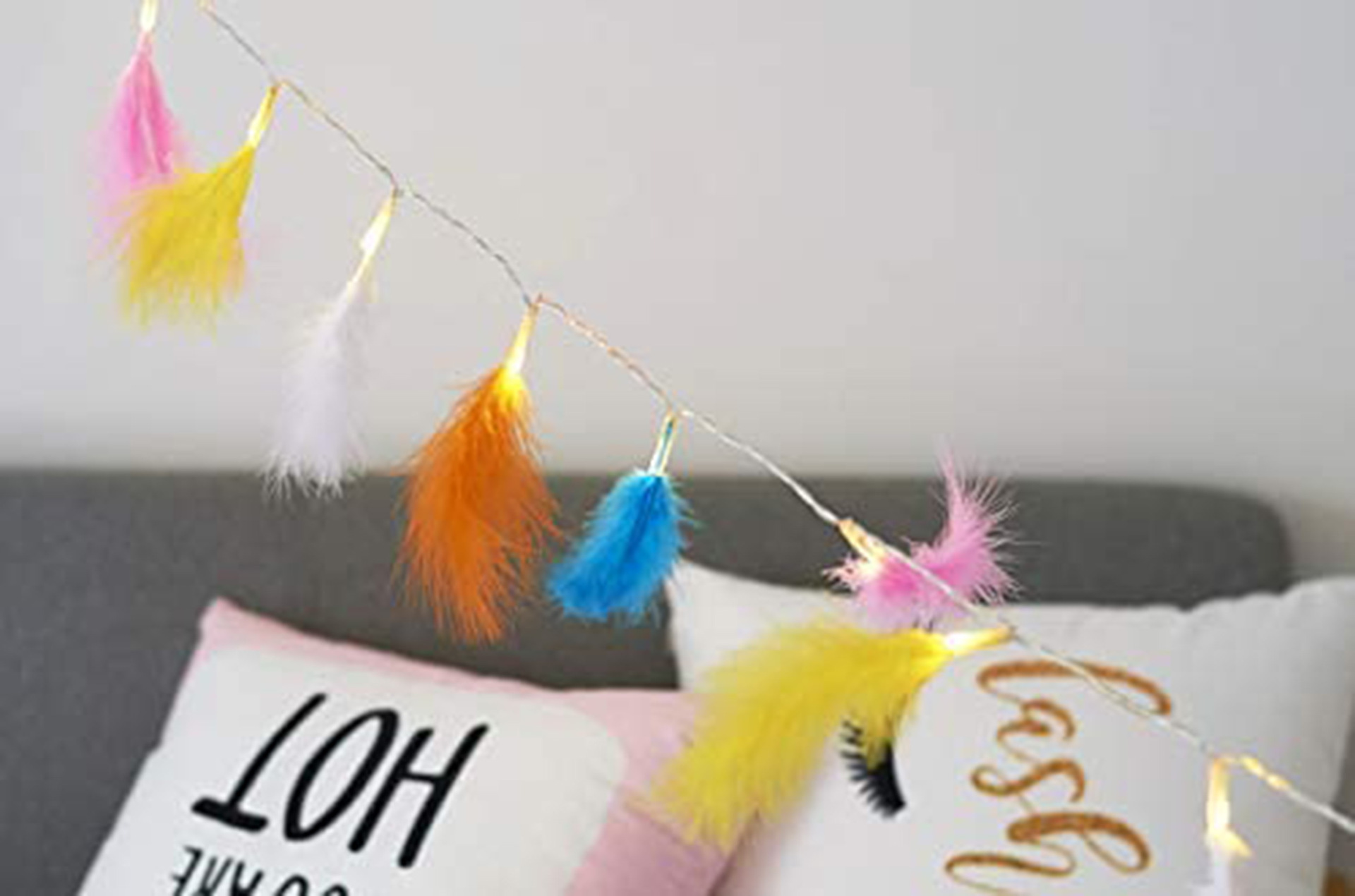 Casual Simple Style Feather Pvc Indoor Party Lightings display picture 5