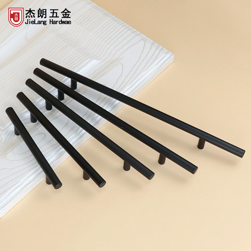 Stainless steel black hollow Cabinet door handle black cupboard Door Handle Wardrobe door handles Furniture handle