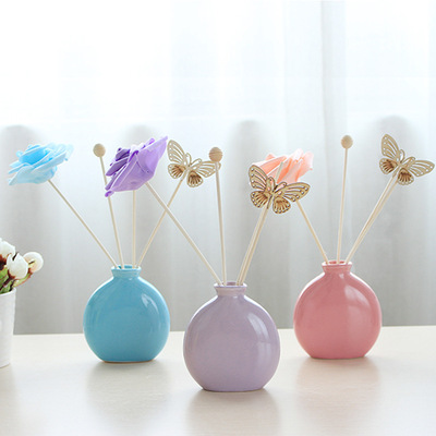 No fire Aromatherapy essential oil household indoor Fragrance Ceramic bottle suit toilet Deodorization atmosphere Freshener Manufactor wholesale