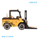 Вилочный погрузчик, игрушечная машина, игрушка, трехмерная деревянная головоломка для школьников, «сделай сам»