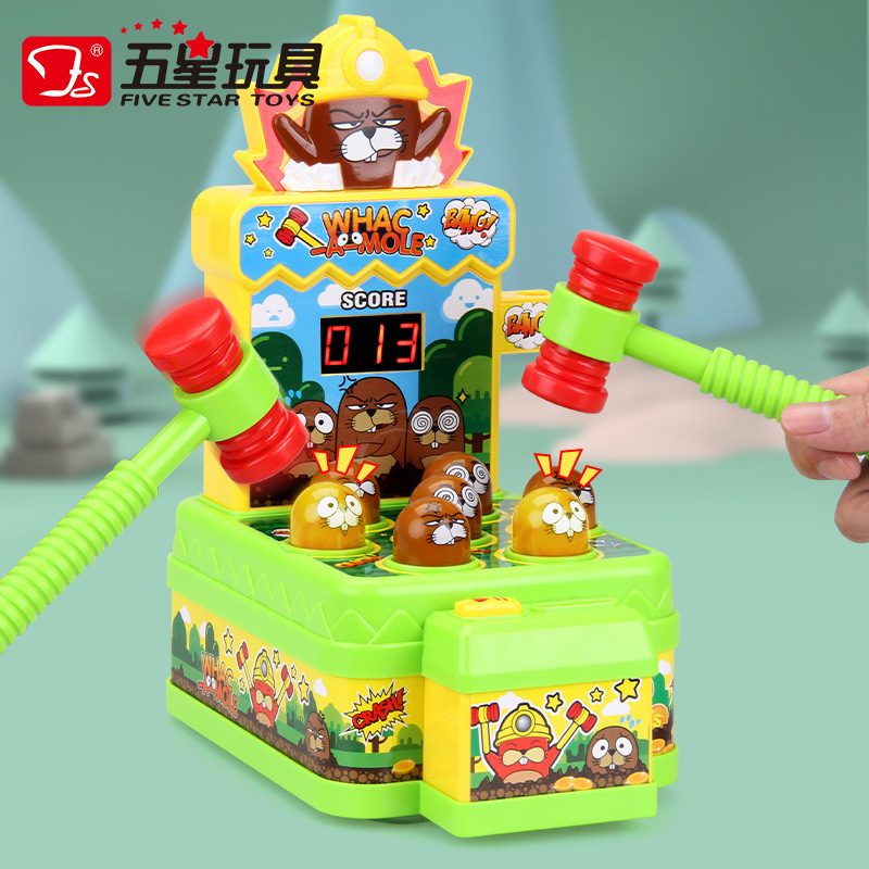 Electric flashing drums anti-stress "Gopher" with coins for early…