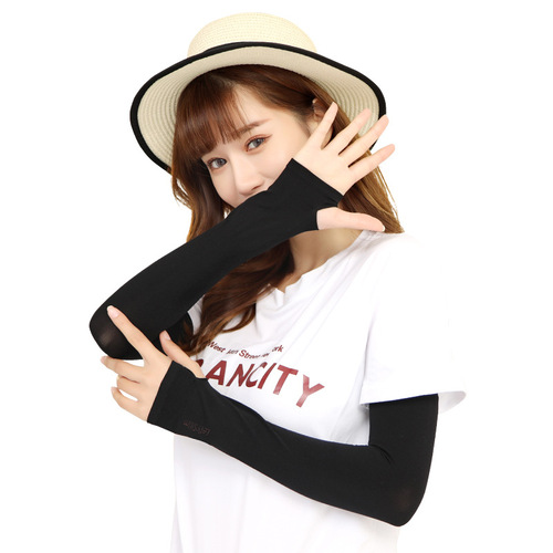 RAYA Ice Sleeves Women's Ice Silk Sun Protection Sleeves Men's Summer UV Protection Arm Gloves New Hand Sleeves Two Pairs