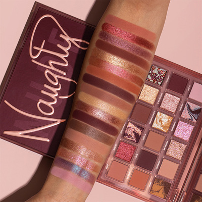 Cross border HUDAMOJI Reverse rose 18 Eye shadow Matte Pearl Pork Pomegranate seeds Eye shadow new pattern