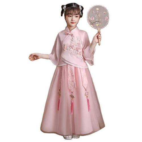 Girls fairy dresses kids hanfu Ru wind children ancient folk wear ancient costume dress baby girl Chinese skirt outfit antiquities 