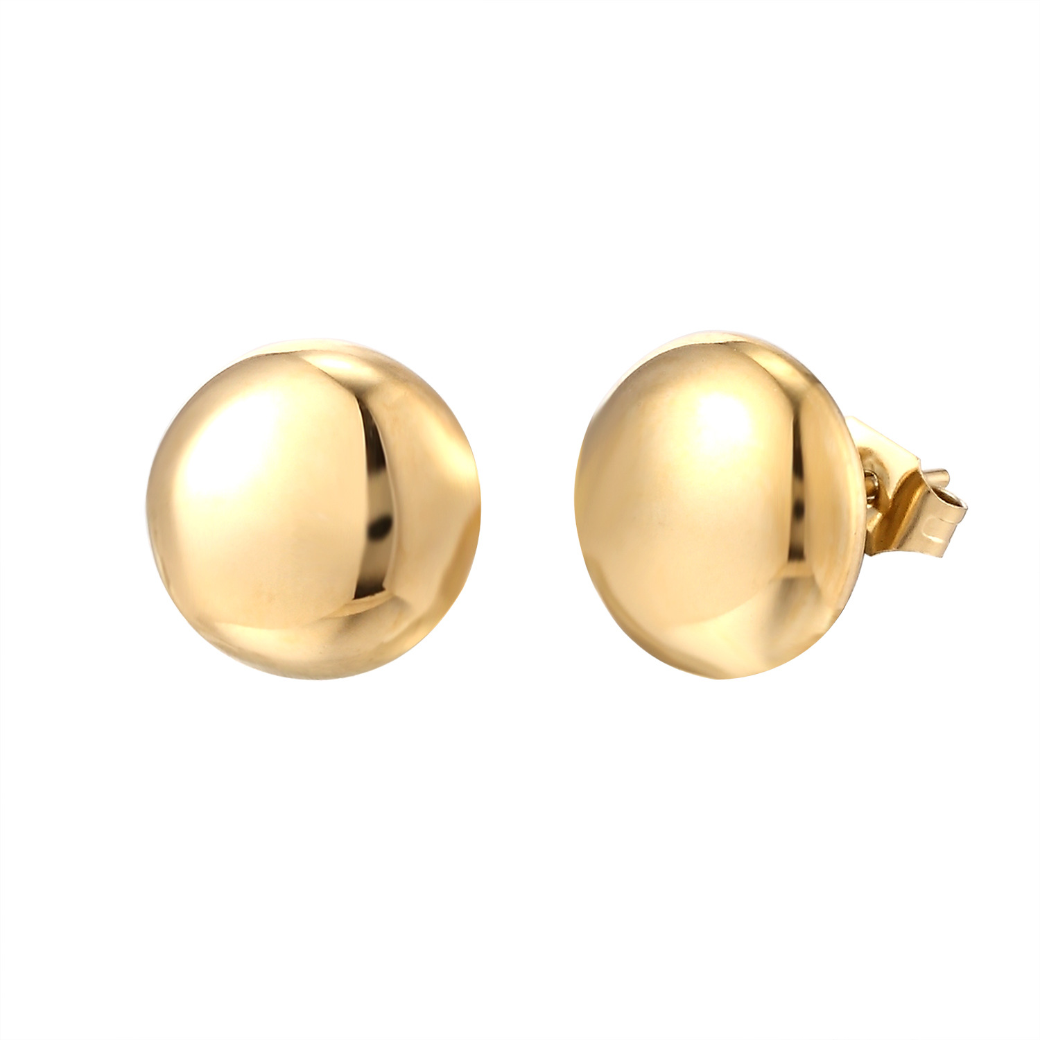 Daily Occasion Titanium Steel Material Solid Color Pattern 1 Pair Cute Solid Color Titanium Steel Earrings