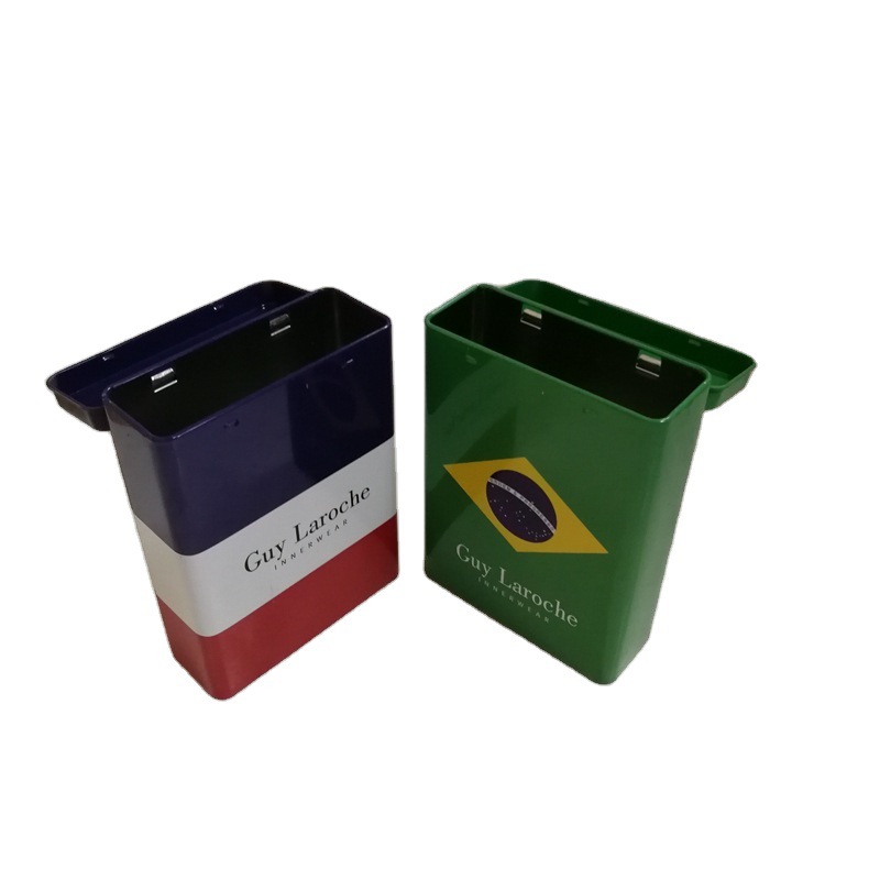 Estaño tailandés caja de cigarrillos electrónicos ropa lata caja de embalaje caja de almacenamiento cigarro lata de tapa flip