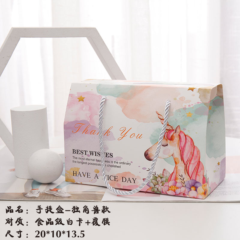 Caja de regalo para hornear caja de embalaje copo de nieve crujiente caramelo bolso turrón una Jin galleta creativa caja de regalo en stock