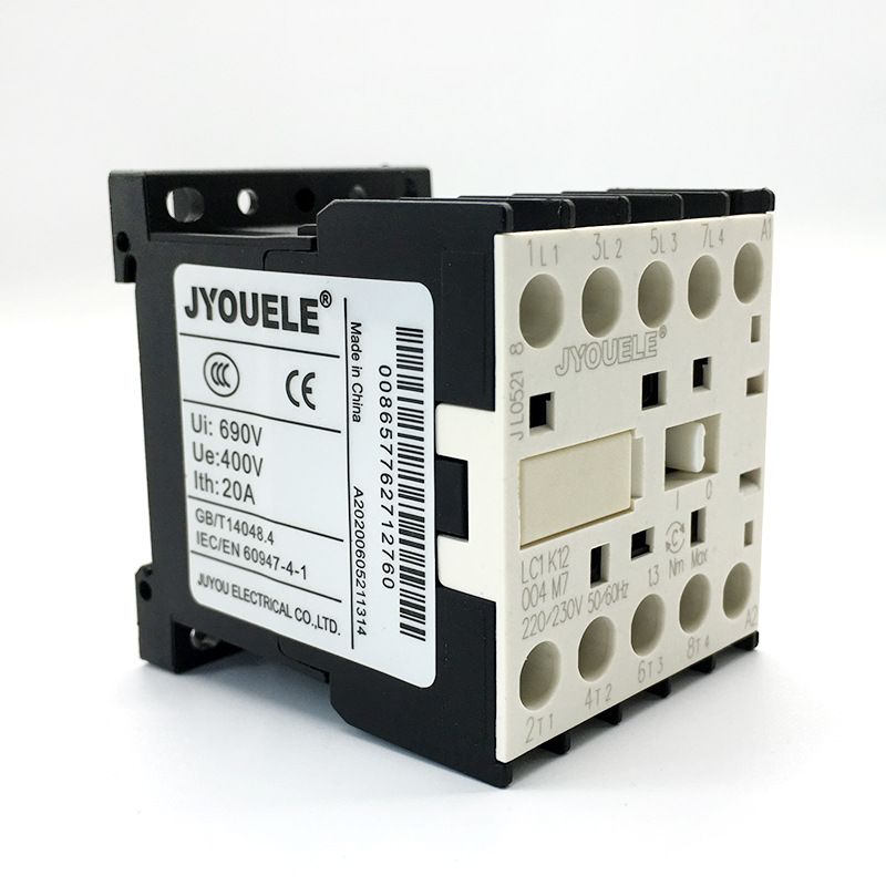 厂家销售LC1K12004小型低压四级交流接触器 4组主触头常开 12A