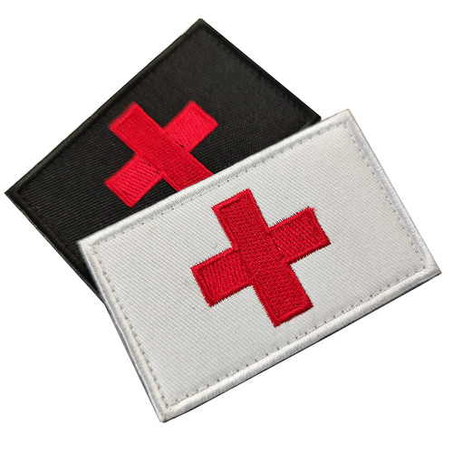 Tactical morale badge cross medical rescue outdoor bag patch patch embroidery Velcro armband badge cloth patch
