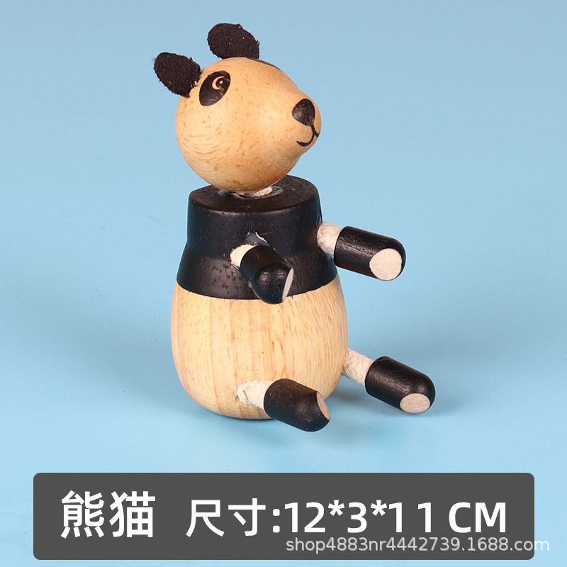 Figura Mini de Animales de Madera 18 Modelos Madera para Niños image 24