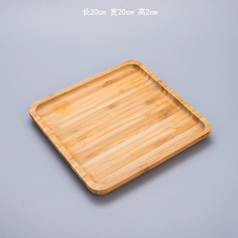 Bamboo tea tray Japanese simplicity house dry soak bamboo plate pot rectangular water cup small bamboo plate small bamboo plate tea table
