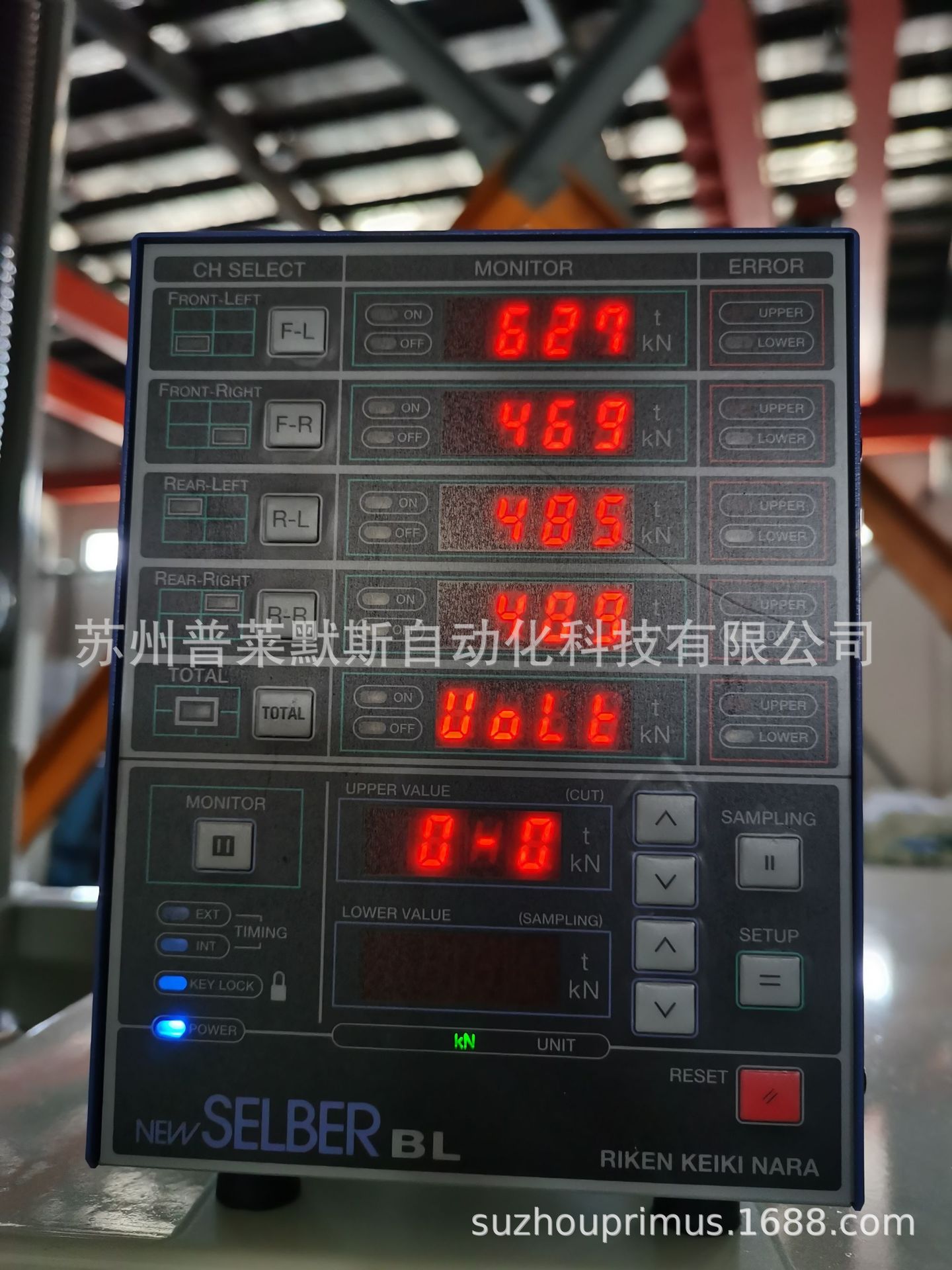 日本理研计器RIKEN冲床荷重监视器SELBER RM-2102 RM-2104吨位仪