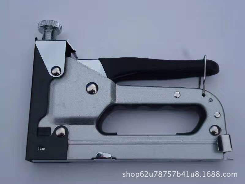 打钉枪厂家直销 插卡包装 表面镀铬 带手护