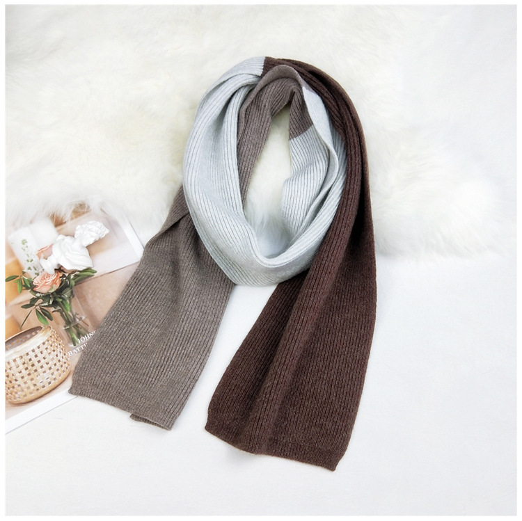 Knitted Wool Scarf For Women Autumn Korean Long Warm Scarf display picture 5