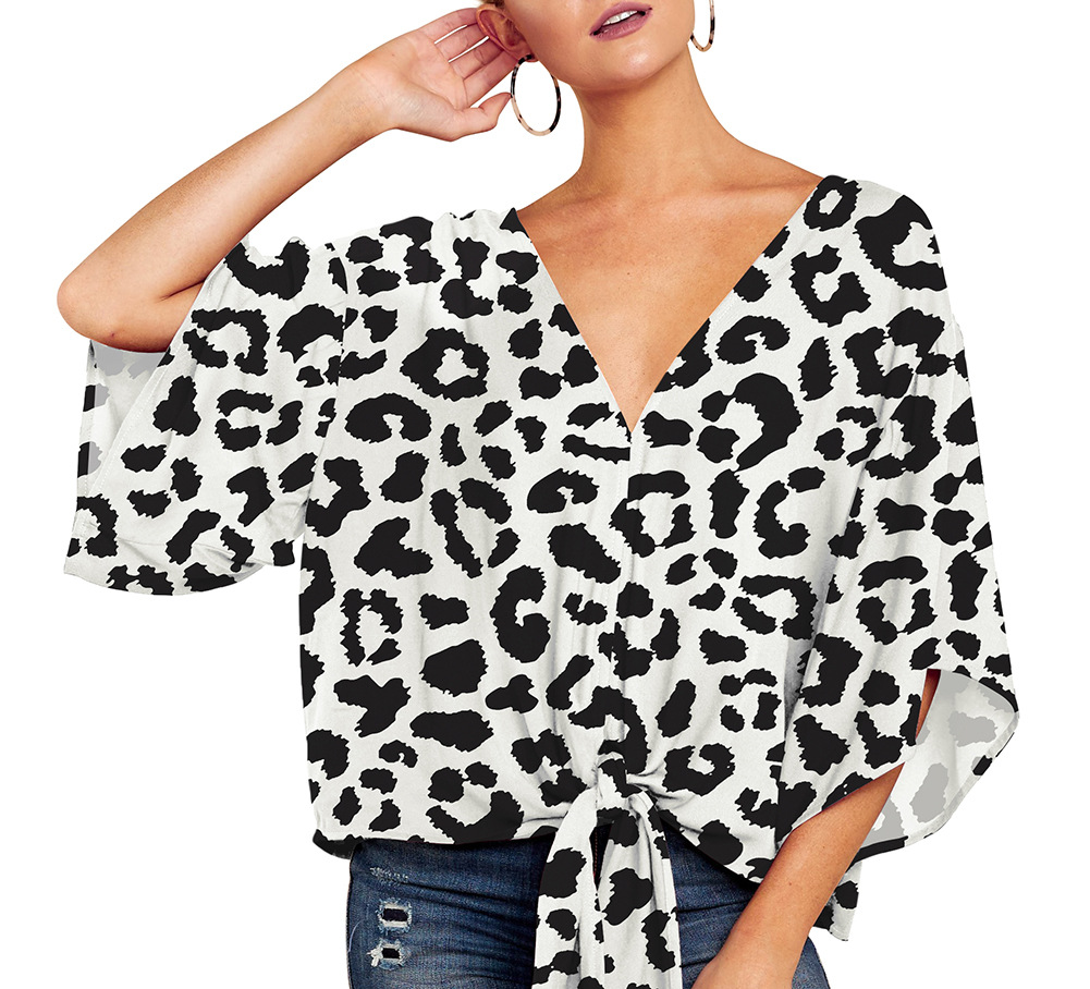 Women's Blouse Half Sleeve Blouses Elegant Printing Color Block display picture 108