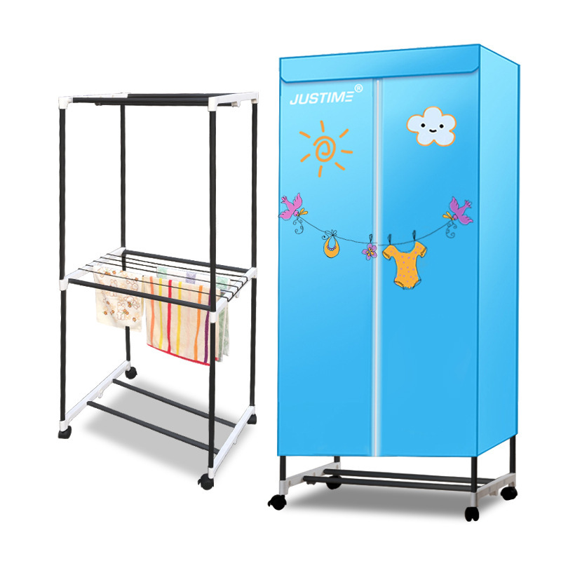Household Small Dryer Household Baby Clothes Dryer Wardrobe Type Silent Double Layer Clothes Heater