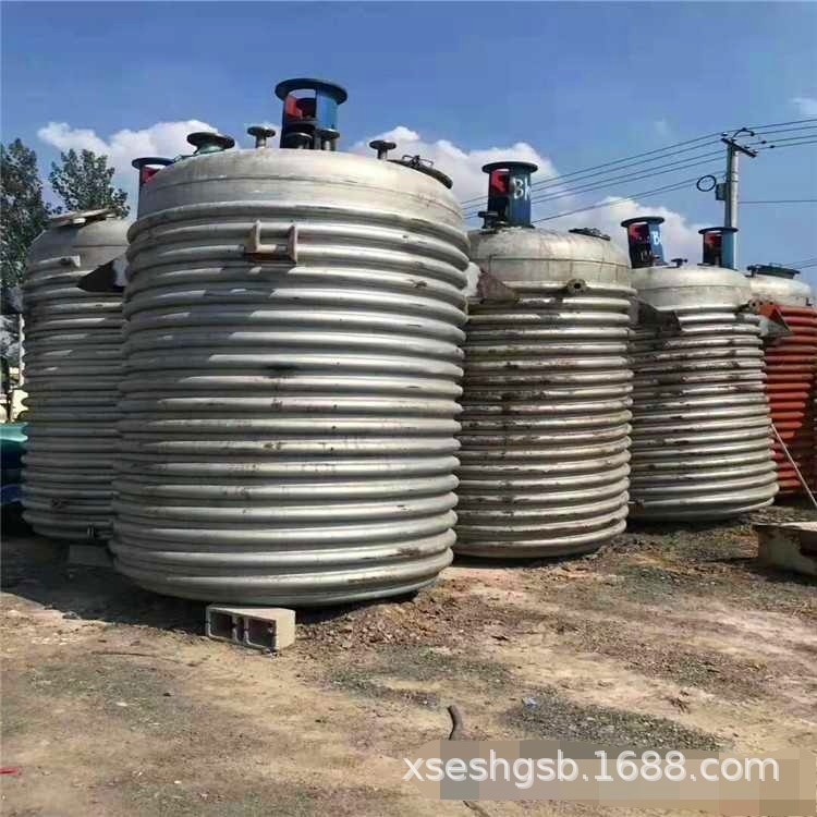 二手反应釜 不锈钢盘管反应釜 电加热反应釜 搪瓷反应釜 内外盘管