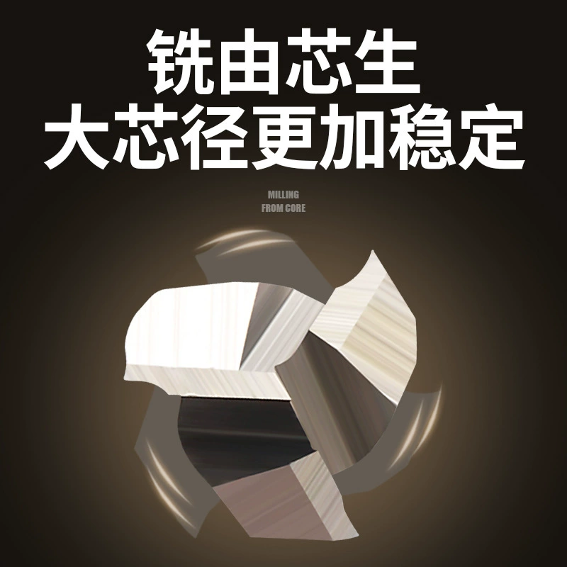 Концевая фреза 6,0-25,0 мм мозоли лезвия волны резца лезвия Хее Жилая супер трудная белая 3-Лезвие алюминиевая особенная грубая