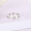 One size fashionable wedding ring suitable for men and women for beloved for St. Valentine's Day, internet celebrity, Japanese and Korean, simple and elegant design, Birthday gift