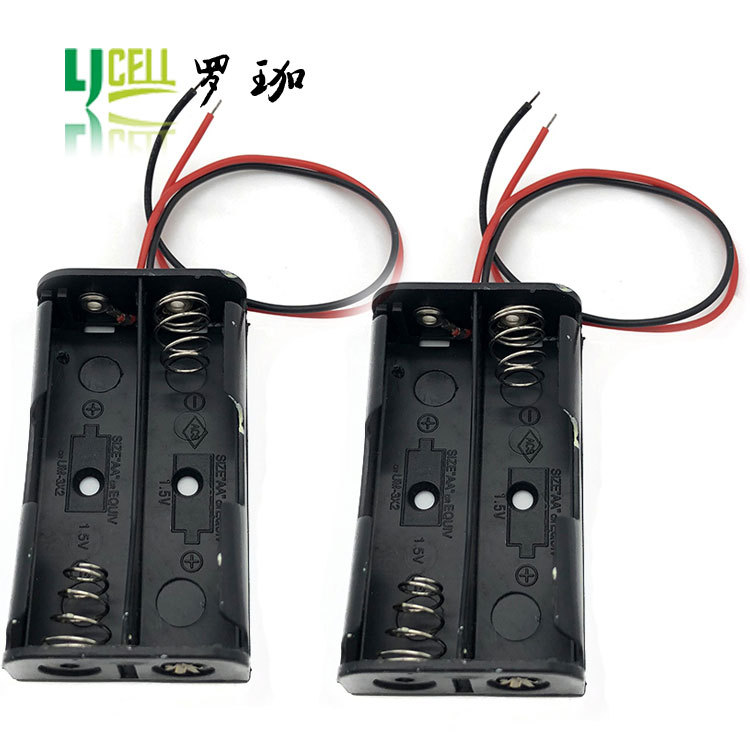 供应5号2节电池盒 2节并排5号电池盒 学生实验用