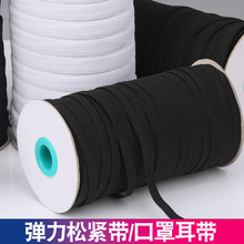 现货口罩绳 松紧带 一次性口罩材料挂耳带绳 走马带跑马线带