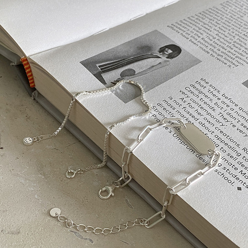 Bracelet for women ins niche design simple cold style 925 silver Korean version personalized student hand jewelry trend