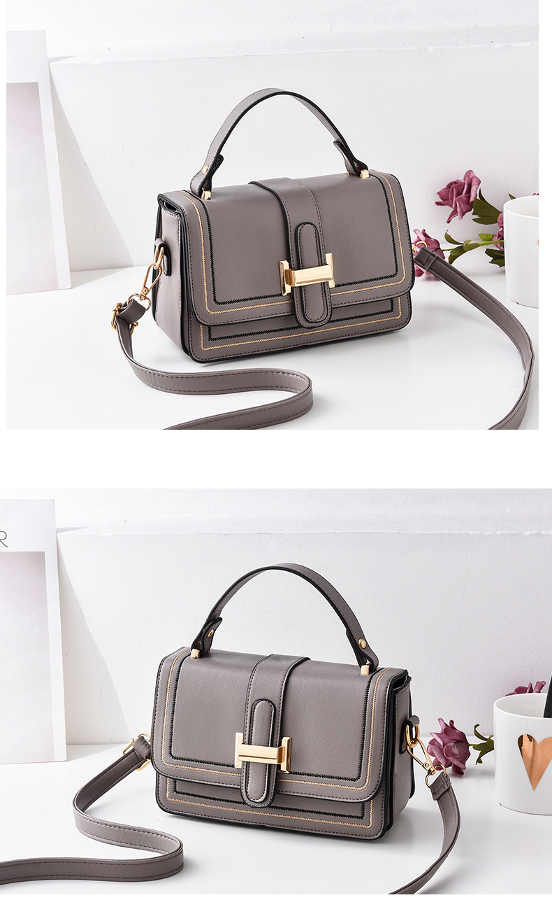 Internet Celebrity Small Bag For Women 2021 New Fashionable Stylish Messenger Bag Korean Style Shoulder Feeling Small Square Bag For Delivery display picture 2