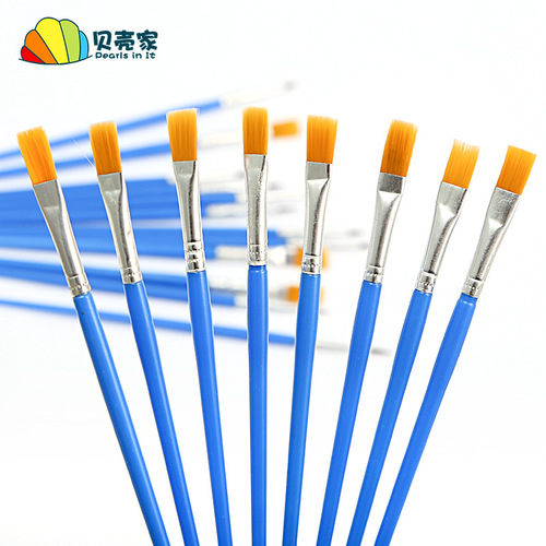 Children's painting brush graffiti coloring pigment nylon brush kindergarten tracing line hook pen watercolor gouache row pen