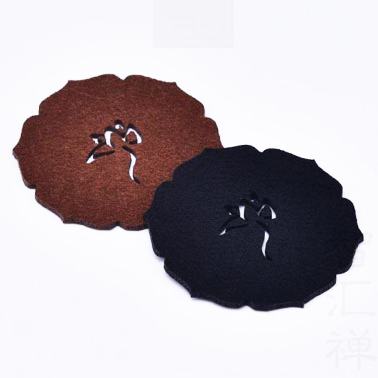 Manufactor Direct selling felt lotus tea Pot mat water uptake Cup mat non-slip felt Pot mat heat insulation Mat customized