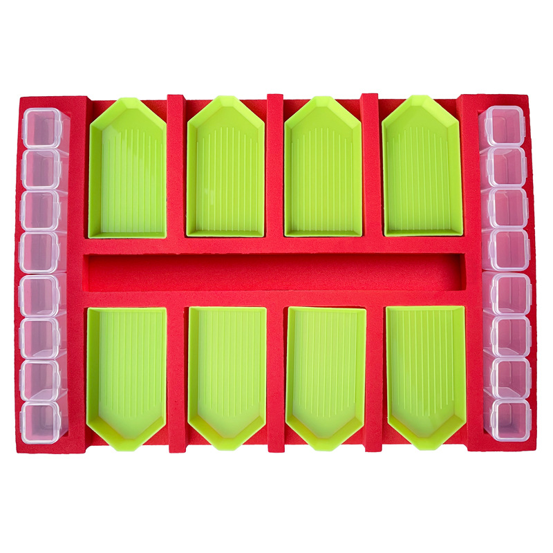 红盘+8格绿盘+4个4格